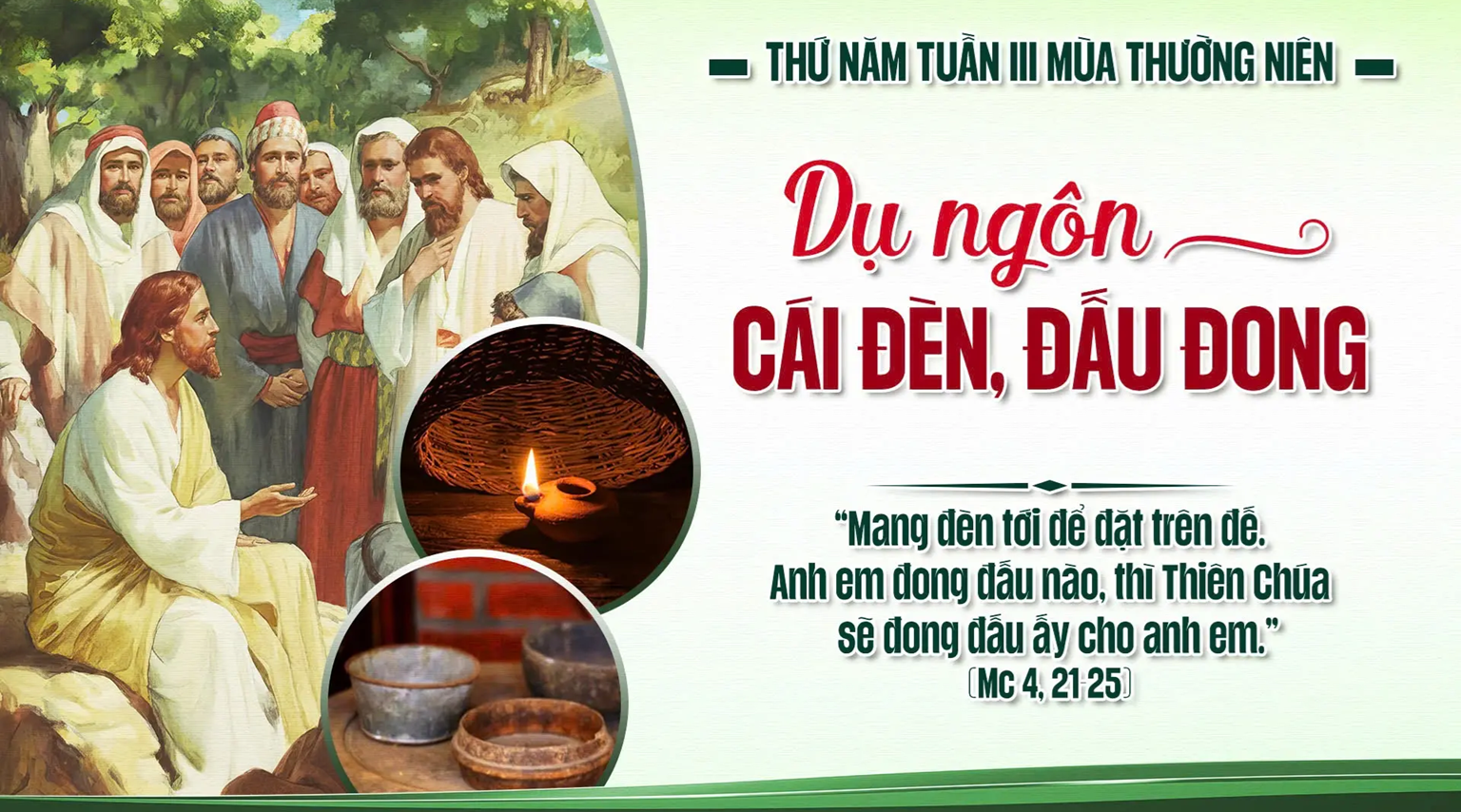 ĐẶT TRÊN ĐẾ (29/01/2026 - THỨ NĂM TUẦN 3 THƯỜNG NIÊN)