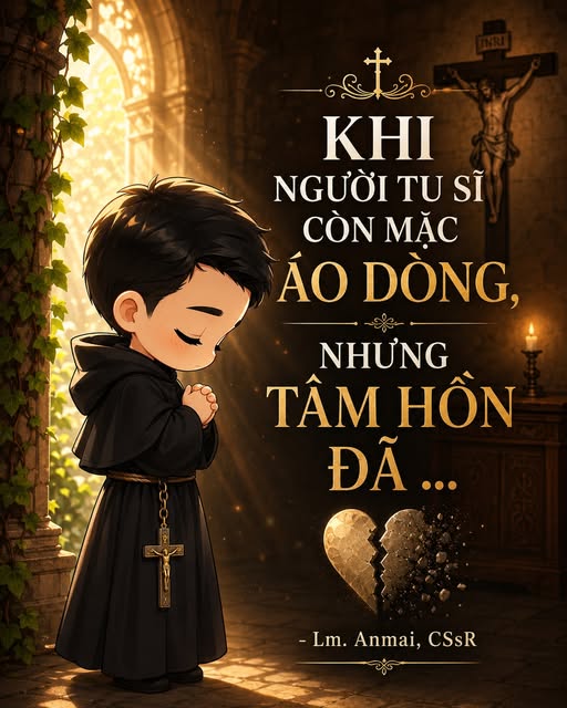KHI NGƯỜI TU SĨ CÒN MẶC ÁO DÒNG, NHƯNG TÂM HỒN ĐÃ …